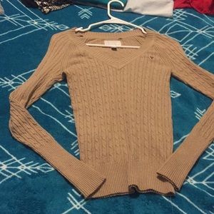American eagle tan long sleeve